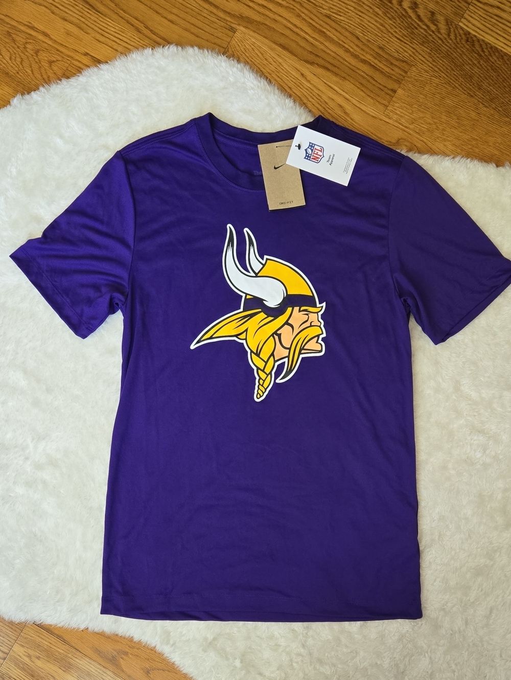 Nike NFL Minnesota Vikings Shirt, Mens Small, New With Tags
